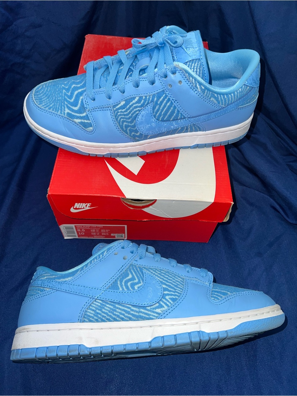 Nike Dunk Low Premium ‘Topography - University Blue’ Men Sz 8.5 / Wmn Sz 10